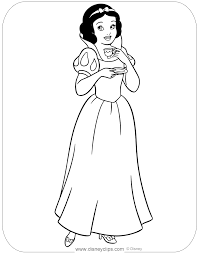 Printable snow white dwarfs gift exchange coloring page. Snow White And The Seven Dwarfs Coloring Pages Disneyclips Com