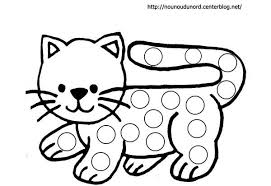 Coloriage A Gommettes Page 6 Chat A Colorier Coloriage Animaux Coloriage