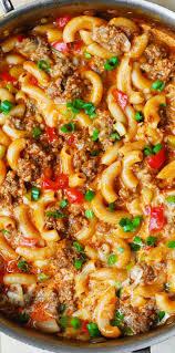 One Skillet Mac And Cheese With Sausage And Bell Peppers Recipes Sausage Recipes Meals