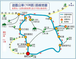 陽明山 108遊園公車路線 map map screenshot