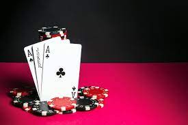 Premium Photo | Poker cards with three of a kind or set combination
