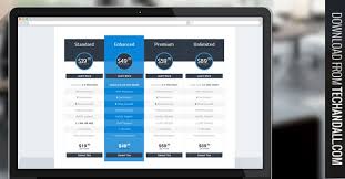 Check Out This Clean Flat Color Design Pricing Table Template You Can Download The Html Css Files Below Too We Pricing Table Price List Design Table Template