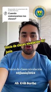 Inicio de Clases para Nuevos Estudiantes 10 de Junio 2024