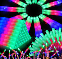 Amazon.com: OLUPP 102 PCS Led Foam Sticks, Bulk Glow Sticks ...