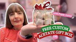 DIY Clear Acetate Gift Box Ornament | FREE Silhouette Template & Canva  Design | Paper Cutz Tutorial