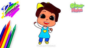 Follow the journey of omar, hana, their family and friends as they play, learn and teach good islamic characteristic and moral values through songs. Hana Cara Menggambar Dan Mewarnai Gambar Kartun Anak Anak Omar Hana Youtube