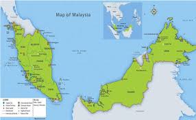 Shows states of malaysia, expressways, highways, railways, airports, mountains, places of interest, lakes, state capitals, towns, and national parks. Malaysia Landkarte Pressemitteilung