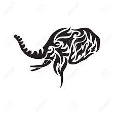 Majestic aztec tribal elephant head tattoo ideas on thighs for women. Elephant Tribal Tattoo Royalty Free Cliparts Vectors And Stock Illustration Image 53216620