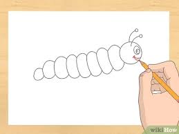 More images for how to draw a caterpillar easy for kids » How To Draw A Caterpillar 7 Steps With Pictures Wikihow