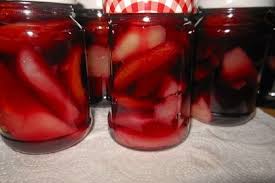 Birnen Und Pflaumen In Rotwein Von Hobbykoechin Chefkoch Rotweinbirnen Einkochen Rezepte Rotwein