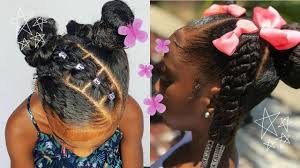 In this hairstyle for girls with long hair the hair is heavily layered around the face with bare layers at the back and ends. Adorable Little Black Girl Natural Hairstyles Compilation 2020 I Low Key Extra Edition Youtube