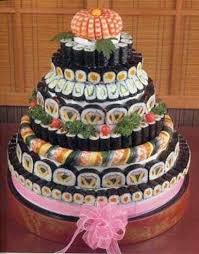Non Cake Wedding Cakes Anyone Sushi Cake Sushi Cupcake Cakes