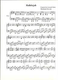 Hallelujah Piano Sheet Music Leonard Cohen Piano Sheet Music Pdf Piano Sheet Music Free Sheet Music Pdf