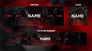Free youtube banner template 2014 (psd). New Red Epic 2020 Gaming Youtube Banner Template Free Download Photoshop Psd Youtube