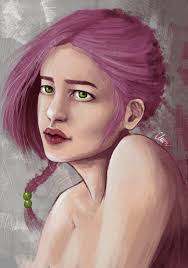 Why do they have Erika Christensen looking so rough? Her hair color is bad  and her hair is matted. I've never read the books so I'm not sure if it's  part of