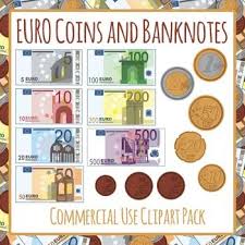 Currently, they are issued in denominations of ₴1, ₴2, ₴5, ₴10, ₴20, ₴50, ₴100, ₴200, ₴500 and ₴1000. Clipart 17 Pieces Of Euro Coins And Banknotes Clipart For Your Worksheets Or Educational Resources All Images Are High Resolution S Clip Art Bank Notes Euro