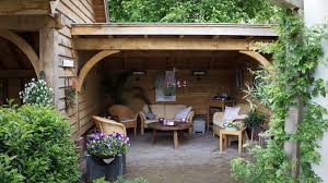 Schuur Met Veranda Nunspeet Bronkhorst Buitenleven Gartenhaus Haus Garten