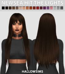 Hit The Lights Long Hair For The Sims 4 Long Hair Styles Sims Hair Sims 4