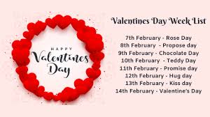 Valentine week 2021 list february days love, schedule, date. Valentine Day Week List 2021 Date And Schedule For February
