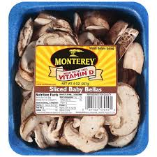Mushrooms available at the mushroom cap include but are not limited to: Fresh Sliced Baby Bella Mushrooms 8 Oz Walmart Com Walmart Com