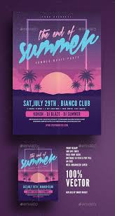 This new year flyer is one of the best flyer design for your upcoming new year 2019. The End Of Summer Party Flyer Graphicriver Bestdesignresources Event Poster Design Summer Poster Party Flyer