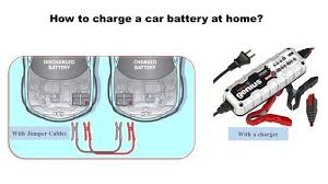 Battery and charger if 5v usb. How To Charge A Car Battery Diy Battery Charging Battery Focus