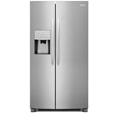 Frigidaire Gallery 22 Cu Ft Counter Depth Side By Side Refrigerator With Ice Maker Smudge Proof Stainless Steel Energy Star Lowes Com Frigidaire Gallery Side By Side Refrigerator Frigidaire