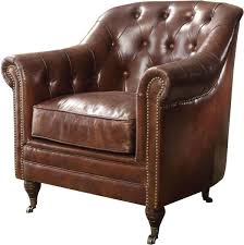Duhome accent chair, pu leather armless upholstered single sofa chair, button tufted slipper chair, reading chair, reception chair vanity chair with back for living room bedroom，yellowish brown. Buy Acme Aberdeen 53627 Accent Chair In Dark Brown Top Grain Leather Online