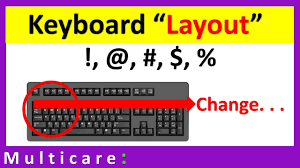 how to change keyboard layout to fix problem of typing special character