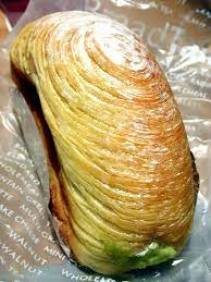 Bread Talk A Popular Bakery From Singapore Mount Fuji Swirl Sweet Bun Filled With Whipped Cream And A Pandan Cocon Sweet Buns Bread Dough Easy Bread Recipes