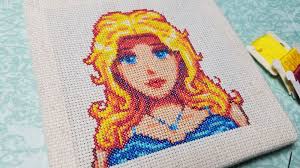 You've inherited your grandfather's old farm plot in stardew valley. Comunidad Steam Haley Cross Stitch Portrait