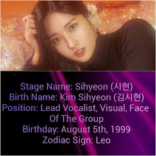 Everglow Sihyeon Profile Please Don T Copy Or Repost Kpop Profiles Stage Name Vocalist