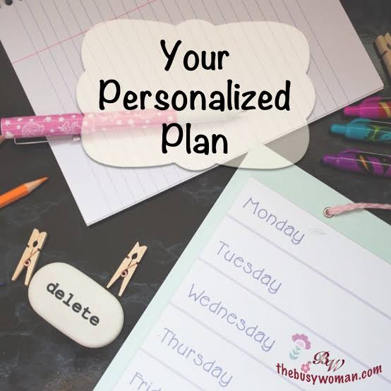 Receive your personalized plan