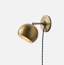 Isaac Sconce Short Arm Plug In Wall Sconce Wall Lamps With Cord Vintage Wall Sconces