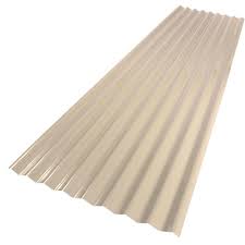 Palruf 26 In X 8 Ft Pvc Roofing Panel Tan 151981 The Home Depot Corrugated Plastic Roofing Corrugated Roofing Pvc Roofing