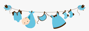 Baby Clothes Line Png Vector Baby Shower Png Transparent Png Kindpng