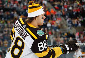 David Pastrnak 2019 Nhl Winter Classic Warm Up Nhl Boston Bruins Boston Bruins Hockey Nhl Winter Classic