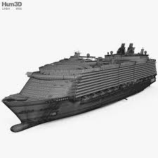 3d Model Of Oasis Of The Seas Model Ships 3d Model Oasis