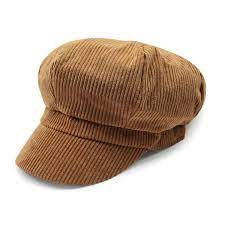 Womens Retro Corduroy Ivy Newsboy Paperboy Cabbie Gatsby Painter Hats Caps Tan C21863lxw3e News Boy Hat Baker Boy Hat Newsboy