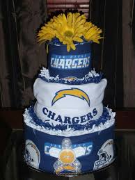 Charger Diaper Cake Groomsman Cake Cake San Diego Chargers Cake