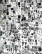 Black And White Magazine Aesthetic Printable Digital Alphabet Black White Grey Series A To Z 1 10 Cutout Letters Black White Grey Letters Digital Alphabet Lettering Alphabet Alphabet