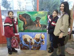 Tabalkon Sanat Evi Samsun Resim Ve Seramik Kurslari Tuval Cocuk Yagli Boya Art Paint Sanat Evleri Sanat Resim