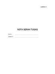 Nota Serah Tugas