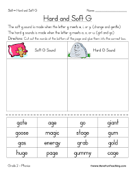 Hard G And Soft G Worksheet Soft G Words G Words Have Fun Teaching