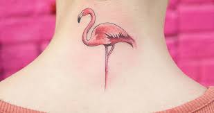 Sweet heart made of two flamingos head tattoo. 60 Graceful Flamingo Tattoo Designs And Ideas Tattoobloq
