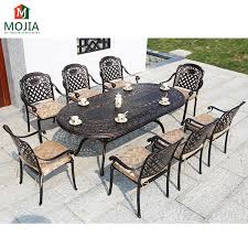 Round outdoor dining sets : Beach Restaurant Luxury 8 Seater Aluminum Die Cast Garden Furniture Cast Aluminum Outdoor Furniture Garden Set 9pc Buy Aluminum Cast Garden Furniture Cast Aluminum Patio Furniture Set Die Cast Aluminum Outdoor Furniture