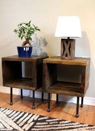 Pair Of End Tables Side Table Nightstand Plant Stand Entry Etsy In 2020 Industrial Furniture Decor Rustic Industrial Furniture Furniture Decor