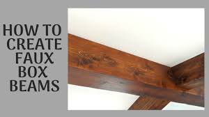Sometimes called boxed beams these are usually not structural, meaning they don't hold anything up; Faux Box Beam Tutorial Diy Cedar Box Beams How To Build Your Own Faux Beams Youtube