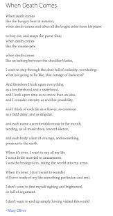 Poet Seers When Death Comes Mary Oliver Quotes Mary Oliver Poems Mary Oliver