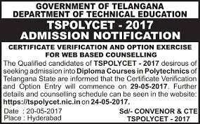 Department of technical education, telangana state. Ts Polycet 2019 Online Application Hall Ticket Rank Card Resultsnew